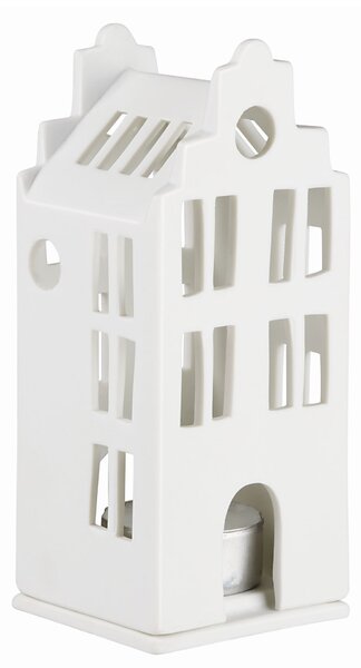 Porcelánový svietnik domček Townhouse 13,5 cm