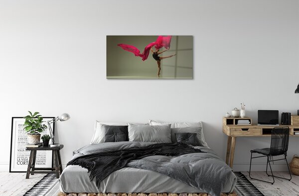 Sklenený obraz Baletka ružová Materiál 100x50 cm 2 Prívesky
