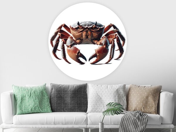 Nalepte.cz Krab textilní prelepiteľná nálepka na stenu arch 20 x 20 cm