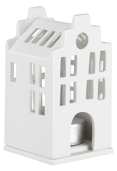 Porcelánový svietnik domček Townhouse 10,5 cm