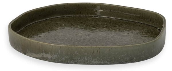 Keramická tácka Ekliden Green Ø 31 cm