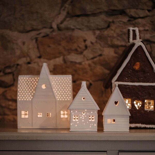 Porcelánový svietnik Gingerbread House Large