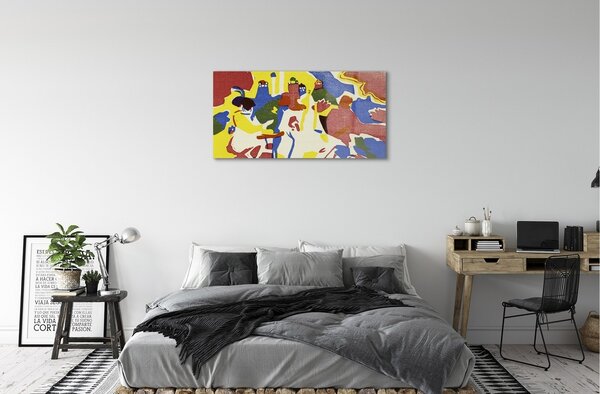 Obraz na skle Abstraction landscape 100x50 cm 2 Prívesky