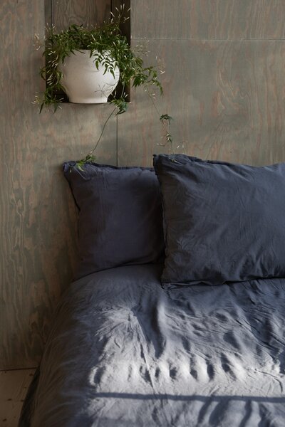 Posteľná bielizeň z organickej bavlny Crinkle Midnight 150 × 210 cm