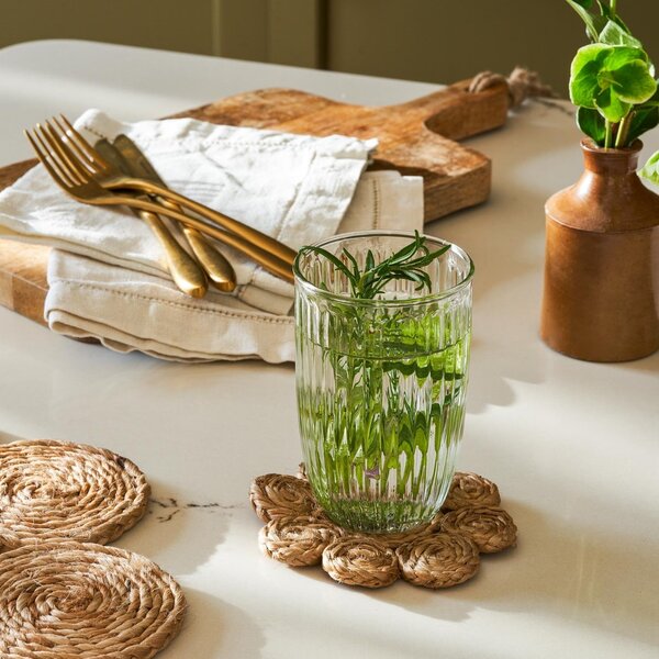 Jutové podtácky Enslow Natural – set 4 ks