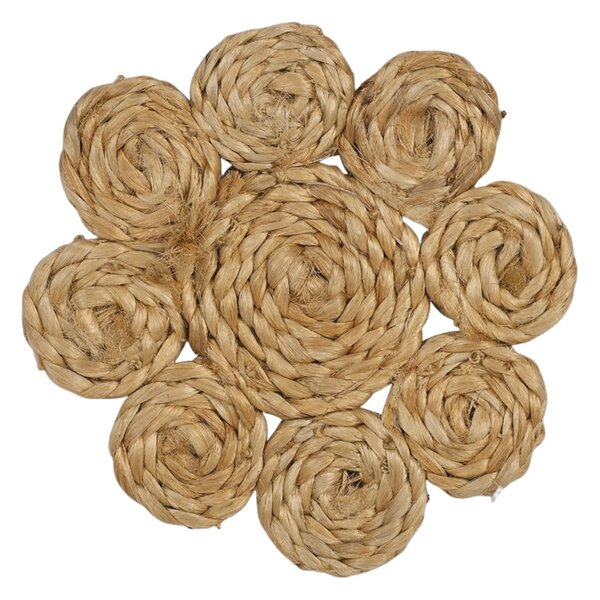 Jutové podtácky Enslow Natural – set 4 ks