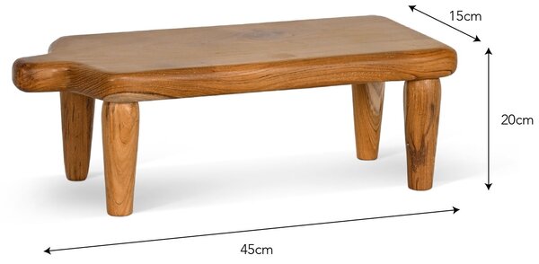 Servírovacia doska na nôžkach Teak Wood 45 cm