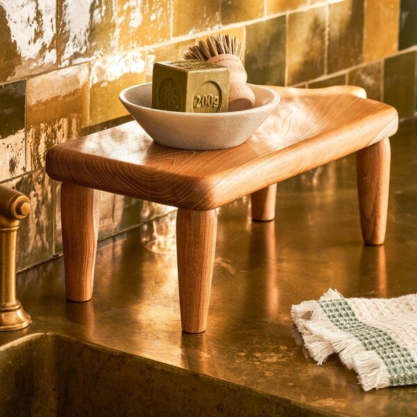 Servírovacia doska na nôžkach Teak Wood 45 cm