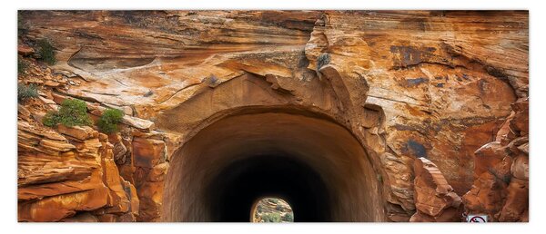 Obraz - tunel v skale (120x50 cm)