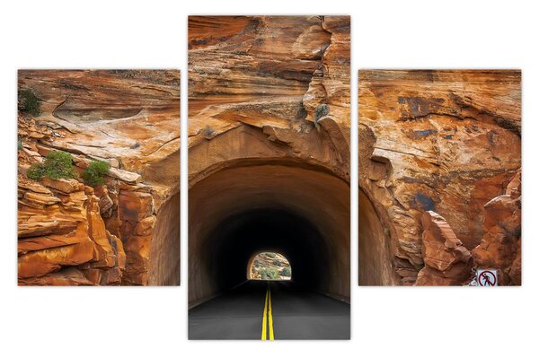 Obraz - tunel v skale (90x60 cm)
