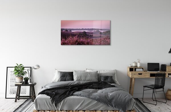 Sklenený obraz poľné vresy 100x50 cm 2 Prívesky