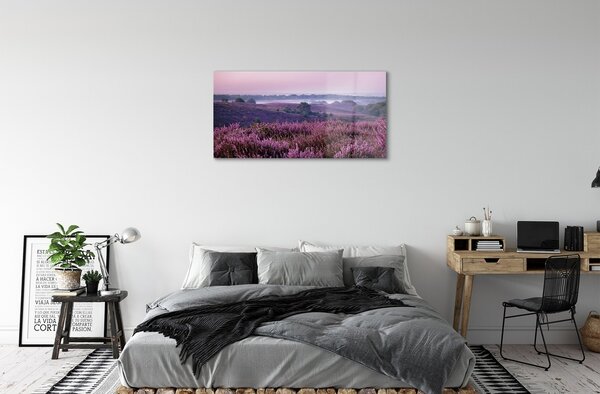Sklenený obraz poľné vresy 100x50 cm 2 Prívesky