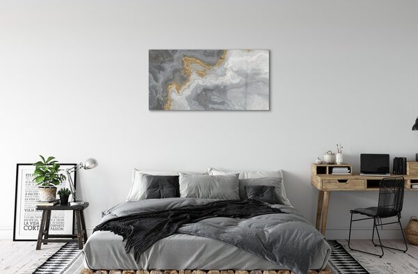 Obraz na skle Kameň z mramoru škvrny 100x50 cm 2 Prívesky