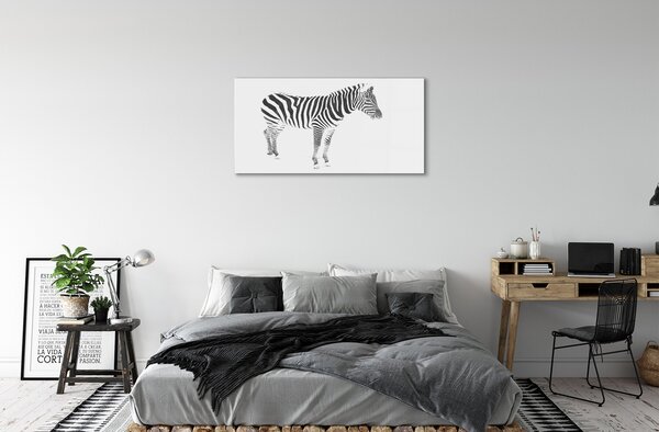 Sklenený obraz maľované zebra 100x50 cm 2 Prívesky