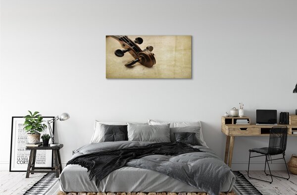 Obraz na skle gitara poznámky 100x50 cm 2 Prívesky