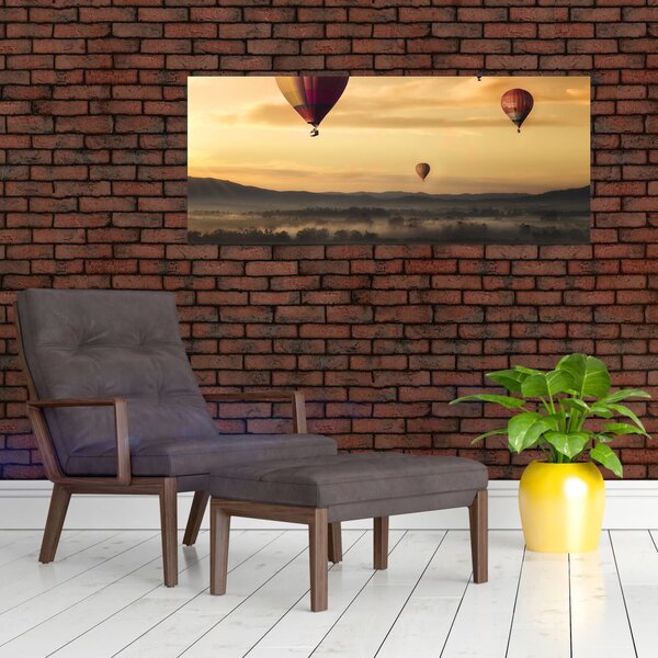 Obraz - lietajúce balóny (120x50 cm)