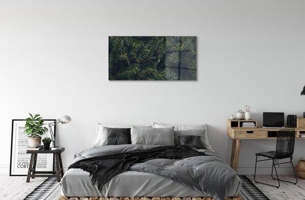 Sklenený obraz Vianočný strom vetvičky 100x50 cm 2 Prívesky