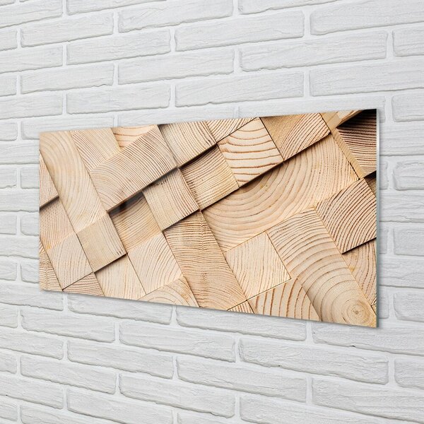 Obraz na skle zloženie zrna dreva 100x50 cm 2 Prívesky