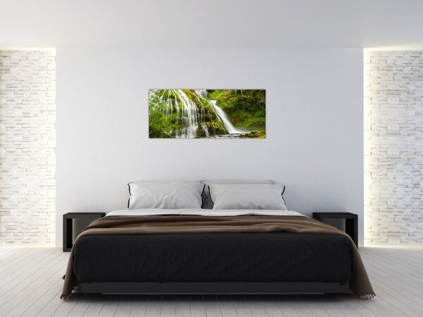 Obraz - Vodopád, Wind River Valley (120x50 cm)