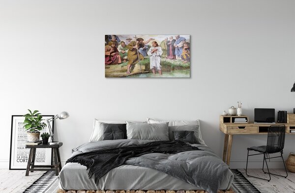 Sklenený obraz obrázok Ježiša 100x50 cm 2 Prívesky