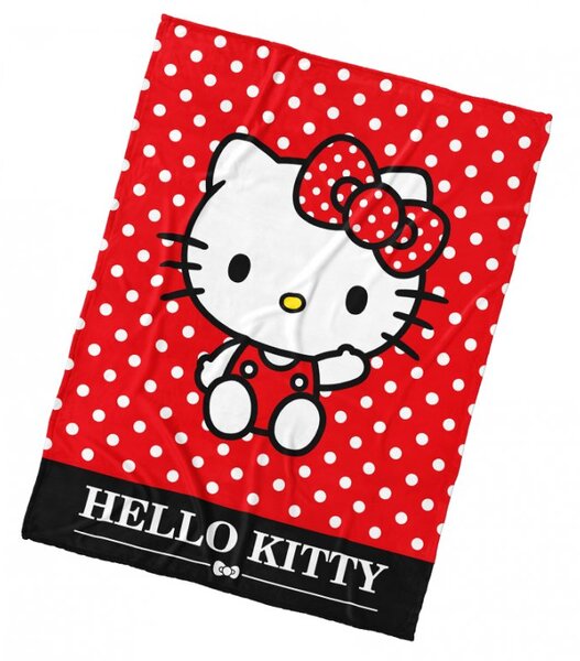 Detská deka Hello Kitty Red 150x200 cm