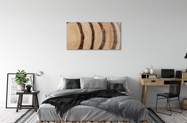 Obraz na skle plátky obilia dreva 100x50 cm 2 Prívesky