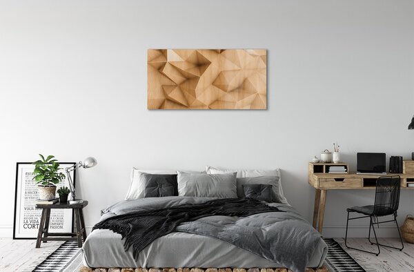 Obraz na skle Solid mozaika drevo 100x50 cm 2 Prívesky