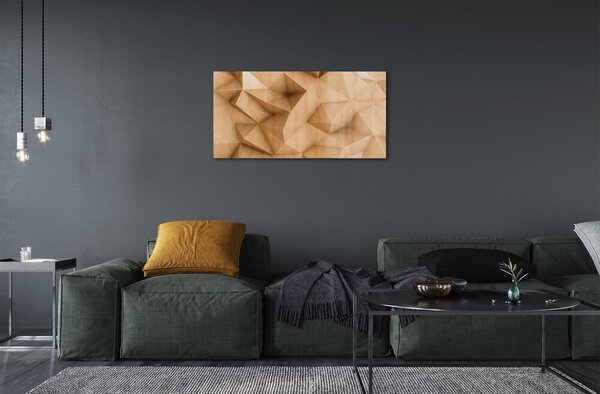 Obraz na skle Solid mozaika drevo 100x50 cm 2 Prívesky