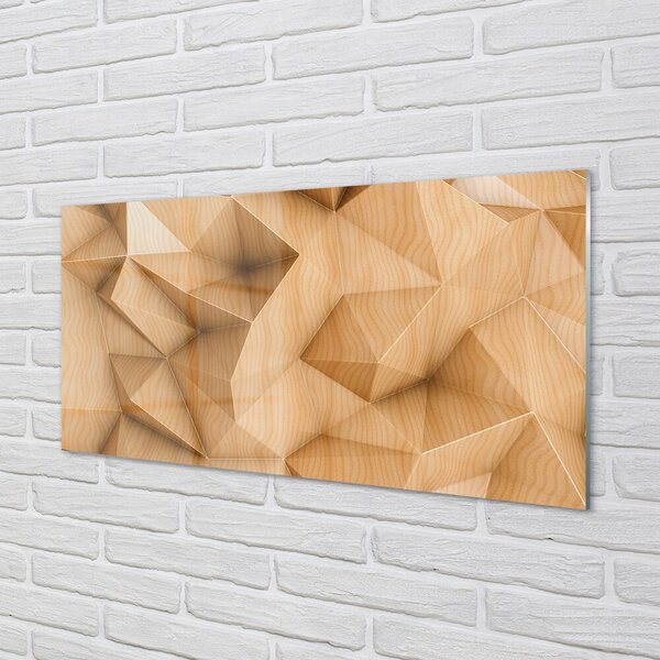 Obraz na skle Solid mozaika drevo 100x50 cm 2 Prívesky