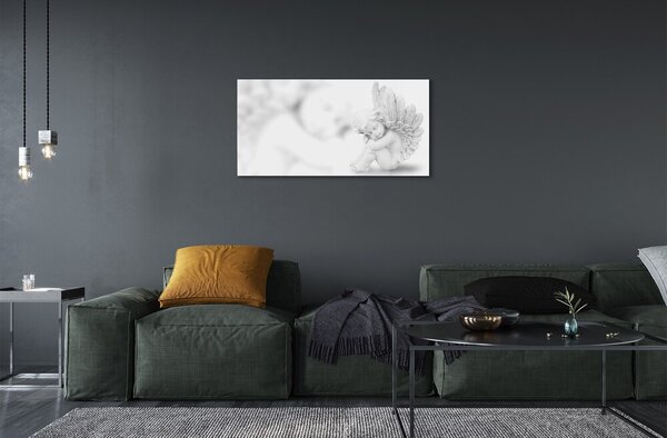 Sklenený obraz spiace anjel 100x50 cm 2 Prívesky