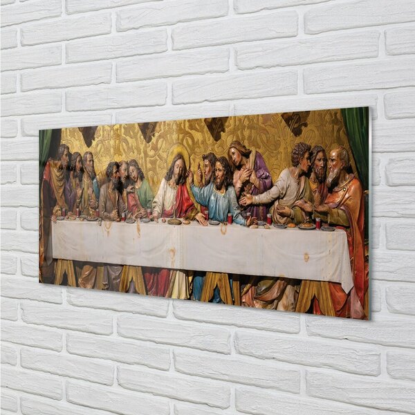 Obraz na skle Posledná večera 100x50 cm 2 Prívesky