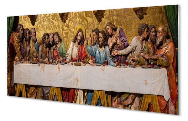 Obraz na skle Posledná večera 100x50 cm 2 Prívesky