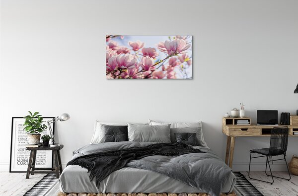 Sklenený obraz magnólie 100x50 cm 2 Prívesky