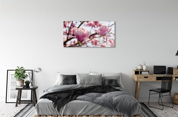 Sklenený obraz magnólia strom 100x50 cm 2 Prívesky