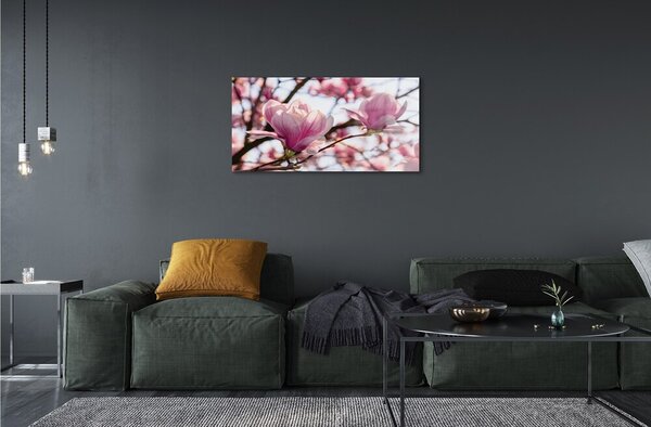 Sklenený obraz magnólia strom 100x50 cm 2 Prívesky