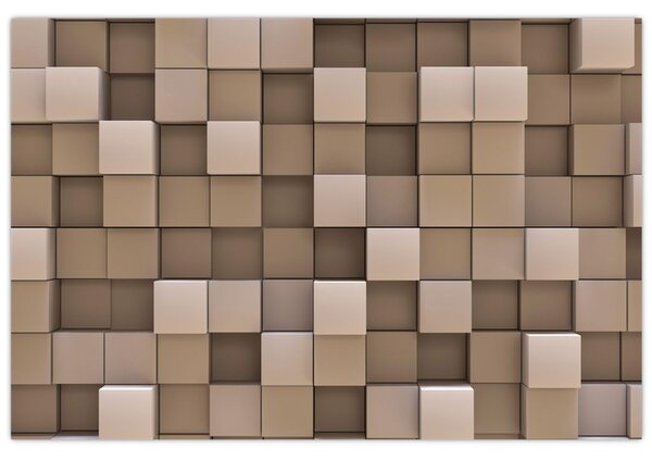 Obraz - Béžové kocky (90x60 cm)