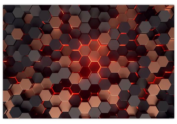 Obraz - Futuristická abstrakcia (90x60 cm)