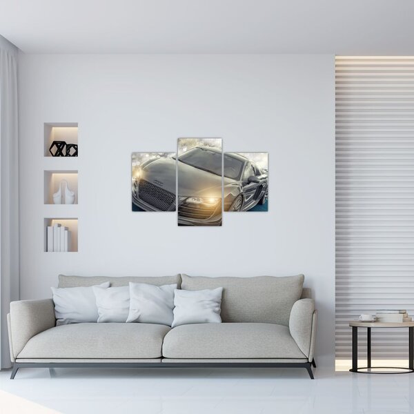 Obraz auta Audi - sivé (90x60 cm)