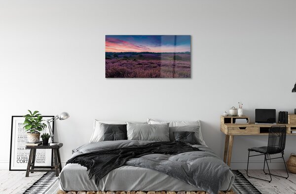Sklenený obraz poľné vresy 100x50 cm 2 Prívesky