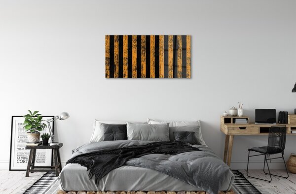 Sklenený obraz Nepravidelné žlté pruhy 100x50 cm 2 Prívesky