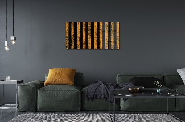 Sklenený obraz Nepravidelné žlté pruhy 100x50 cm 2 Prívesky