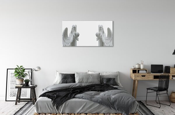 Sklenený obraz modlitebné anjeli 100x50 cm 2 Prívesky