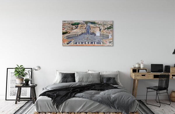 Sklenený obraz Rome Vatican square panorama 100x50 cm 2 Prívesky