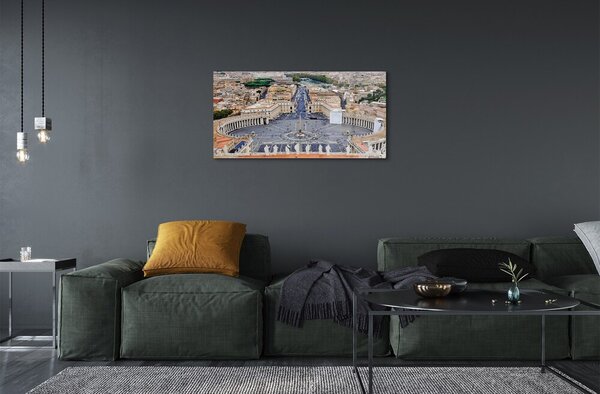 Sklenený obraz Rome Vatican square panorama 100x50 cm 2 Prívesky