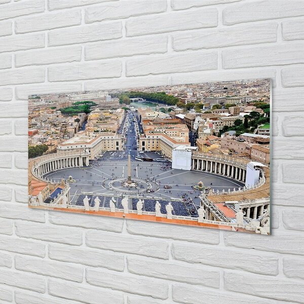 Sklenený obraz Rome Vatican square panorama 100x50 cm 2 Prívesky