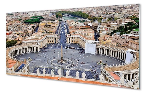Sklenený obraz Rome Vatican square panorama 100x50 cm 2 Prívesky