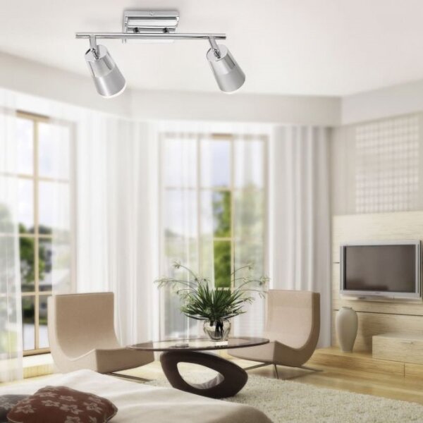 JUST LIGHT. 11229-17 - LED Bodové svietidlo DALLI 2xLED/3,5W/230V chróm