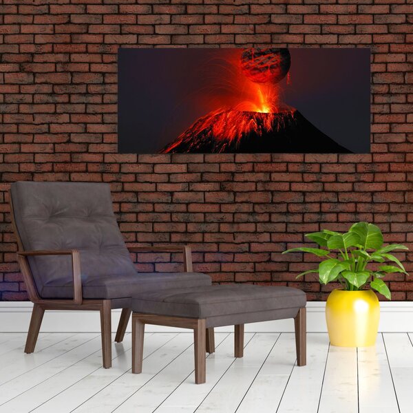 Obraz sopky (120x50 cm)