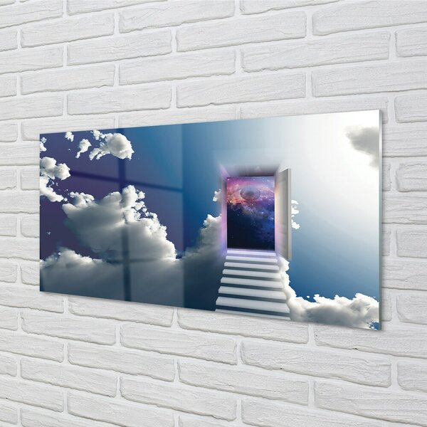 Sklenený obraz Sky schody eye 100x50 cm 2 Prívesky