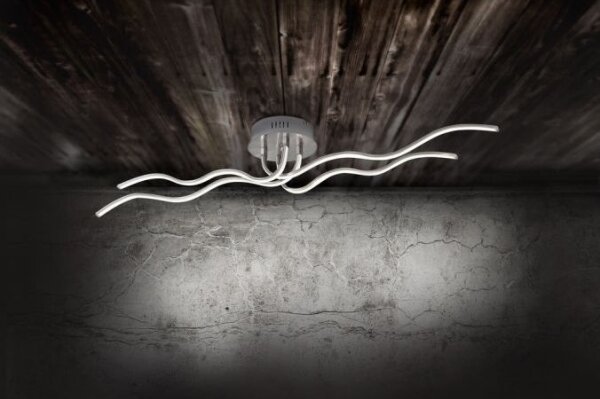 JUST LIGHT. 15126-55 - LED Prisadený luster WAVE LED/29,4W/230V chróm